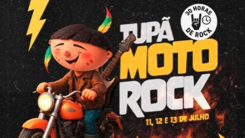 Tupã Moto Rock: festival inédito vai unir estilo de vida, gastronomia e música
